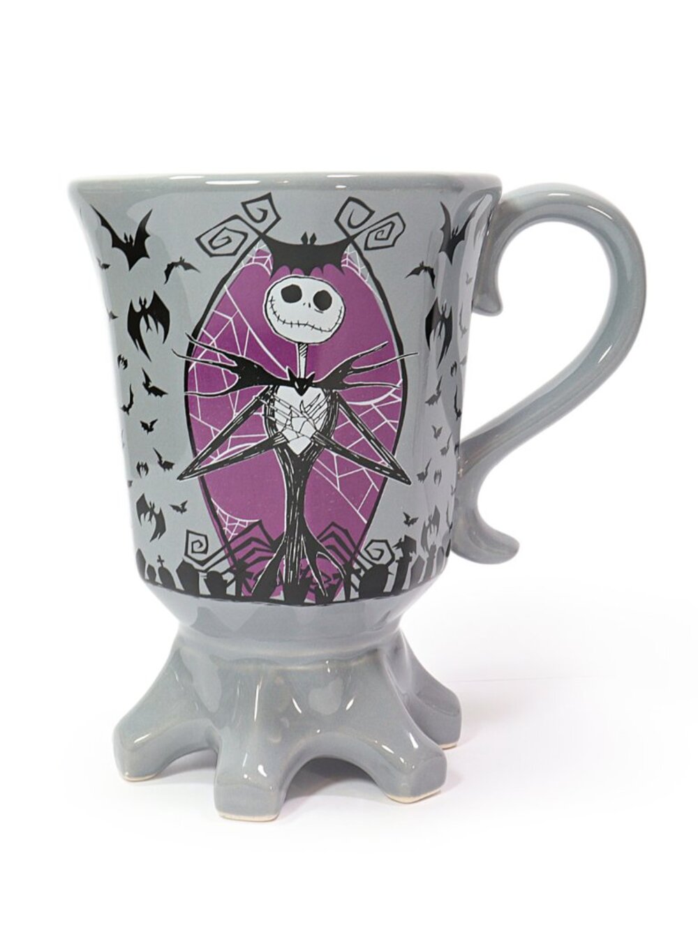 Disney The Nightmare Before Christmas Gothic Goblet Jack Skellington Footed Mug